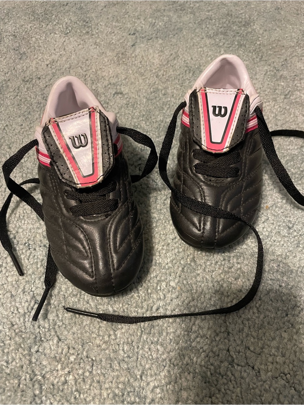 Wilson Kids Black and Pink Sports Sneakers